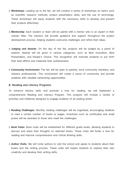 Free School Activity Plan Template to Edit Online