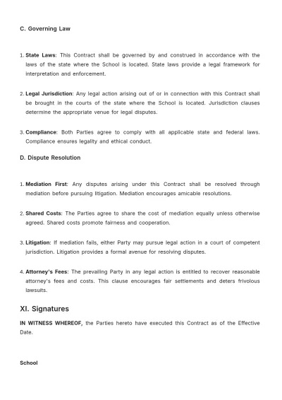 Free School Band Contract Template to Edit Online