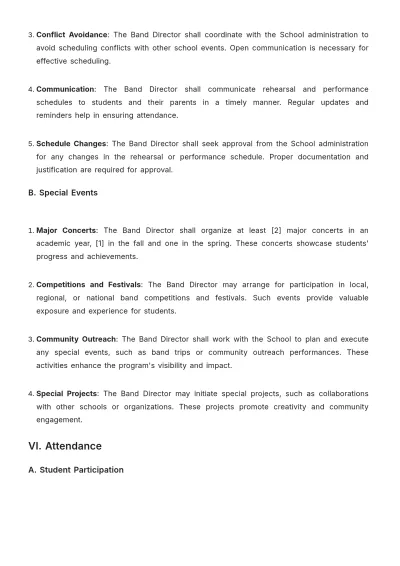 Free School Band Contract Template to Edit Online