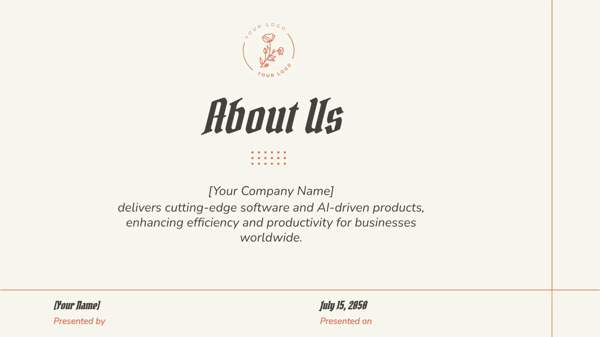 Free Minimalist Presentation Template to Edit Online