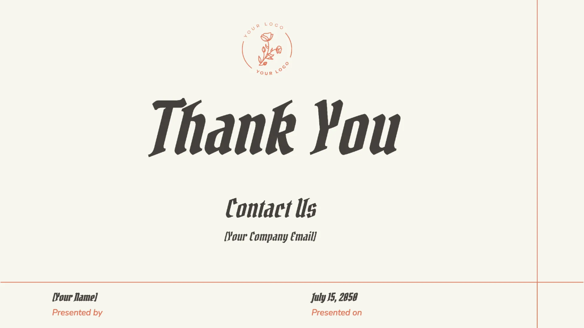 Free Minimalist Presentation Template to Edit Online