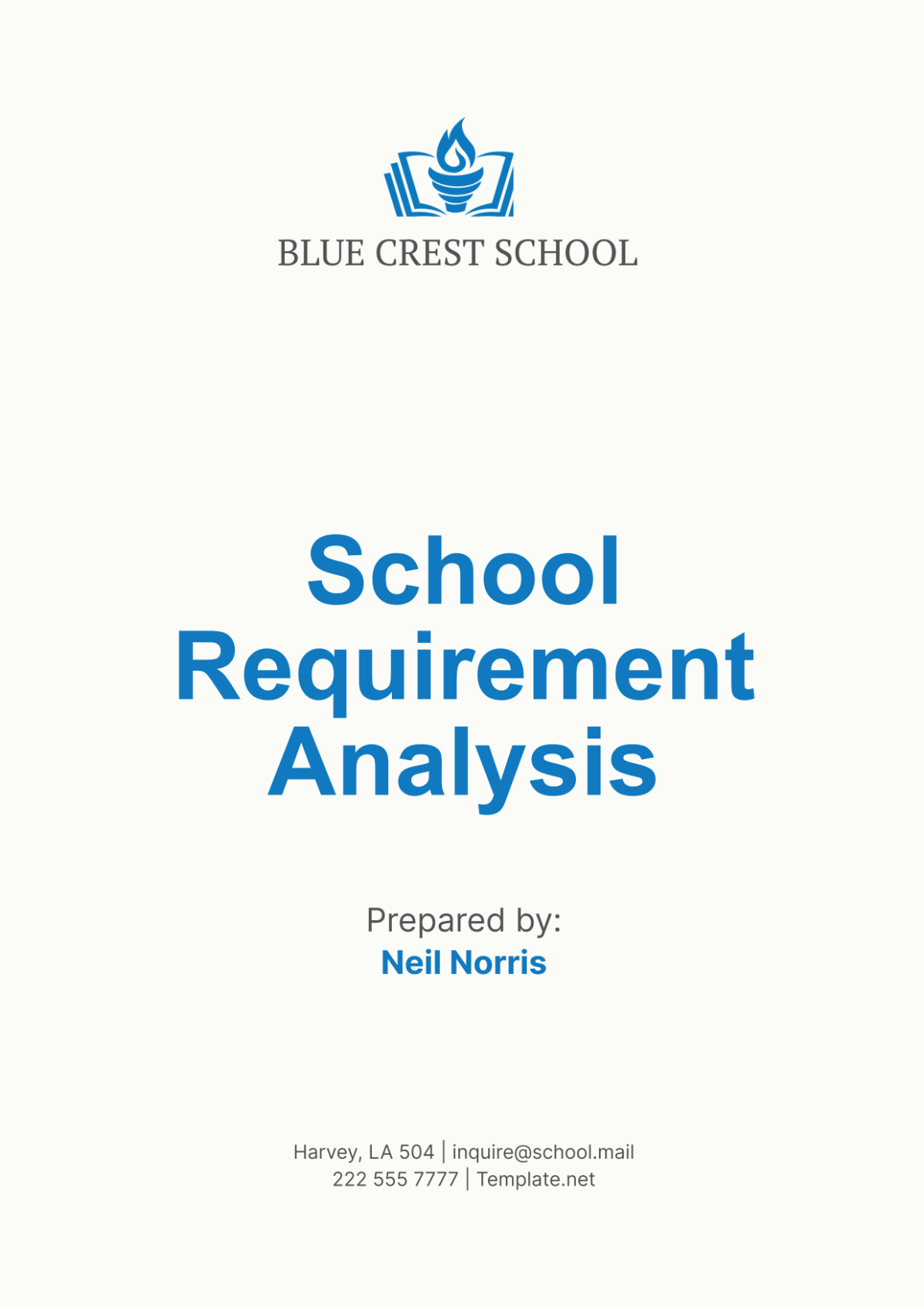 School Requirement Analysis Template - Edit Online & Download