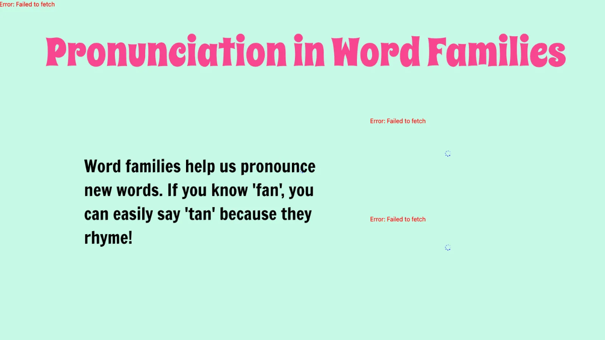 Free Word Families and How They Relate to Spelling and Pronunciation Template to Edit Online