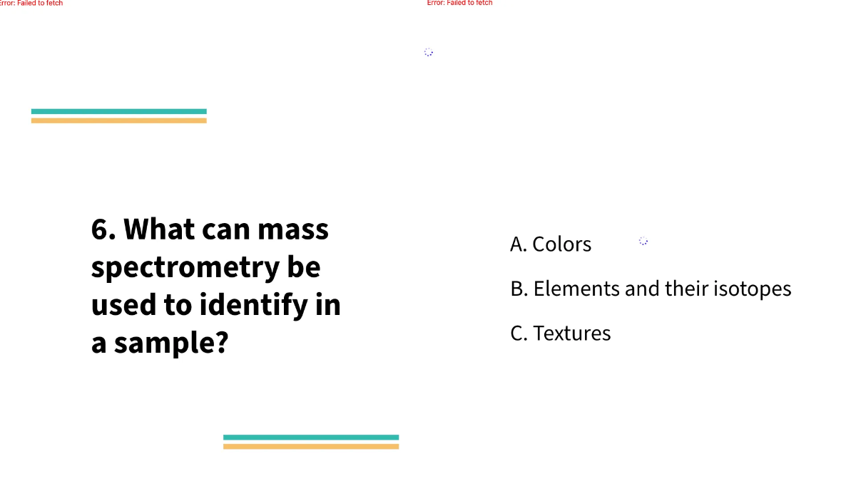 Free Mass Spectroscopy of Elements Template to Edit Online