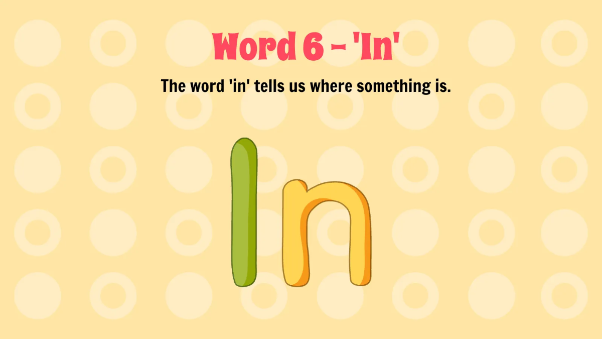 Free Sight Words Template to Edit Online