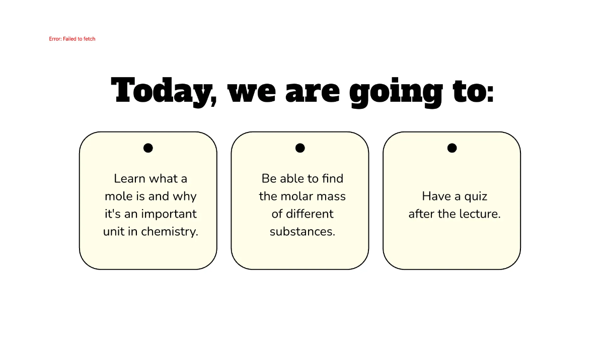 Free Moles and Molar Mass Template to Edit Online