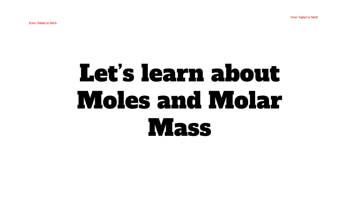 Free Moles and Molar Mass Template to Edit Online