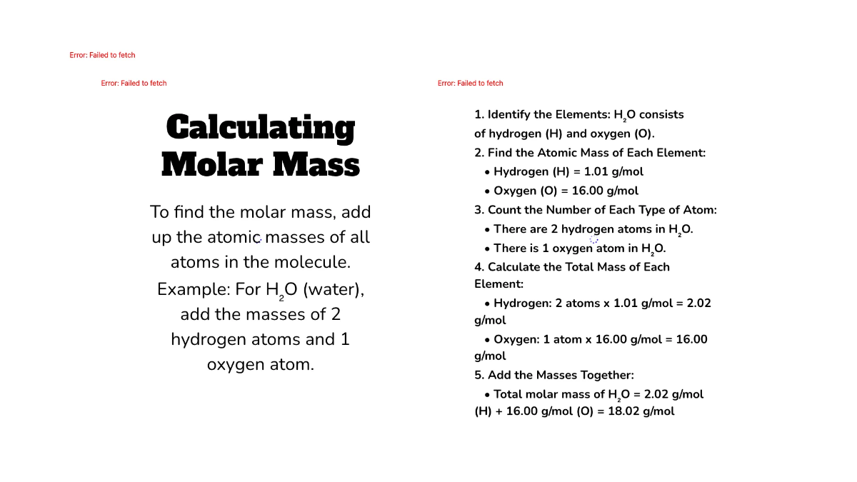 Free Moles and Molar Mass Template to Edit Online