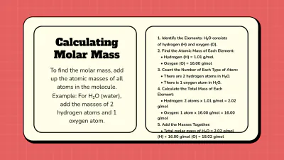 Free Moles and Molar Mass to Edit Online