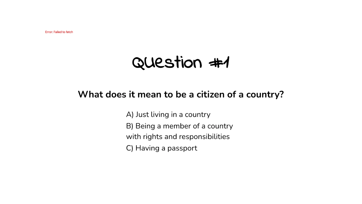 Free Citizenship and the Naturalization Process Template to Edit Online
