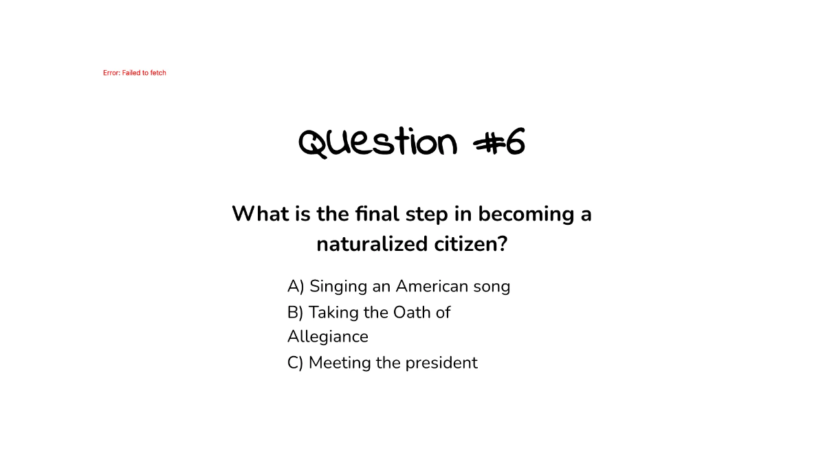 Free Citizenship and the Naturalization Process Template to Edit Online