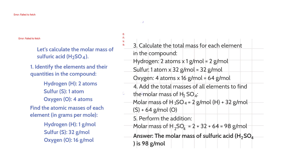 Free Moles and Molar Mass Template to Edit Online