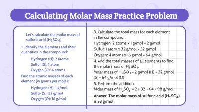 Free Moles and Molar Mass to Edit Online
