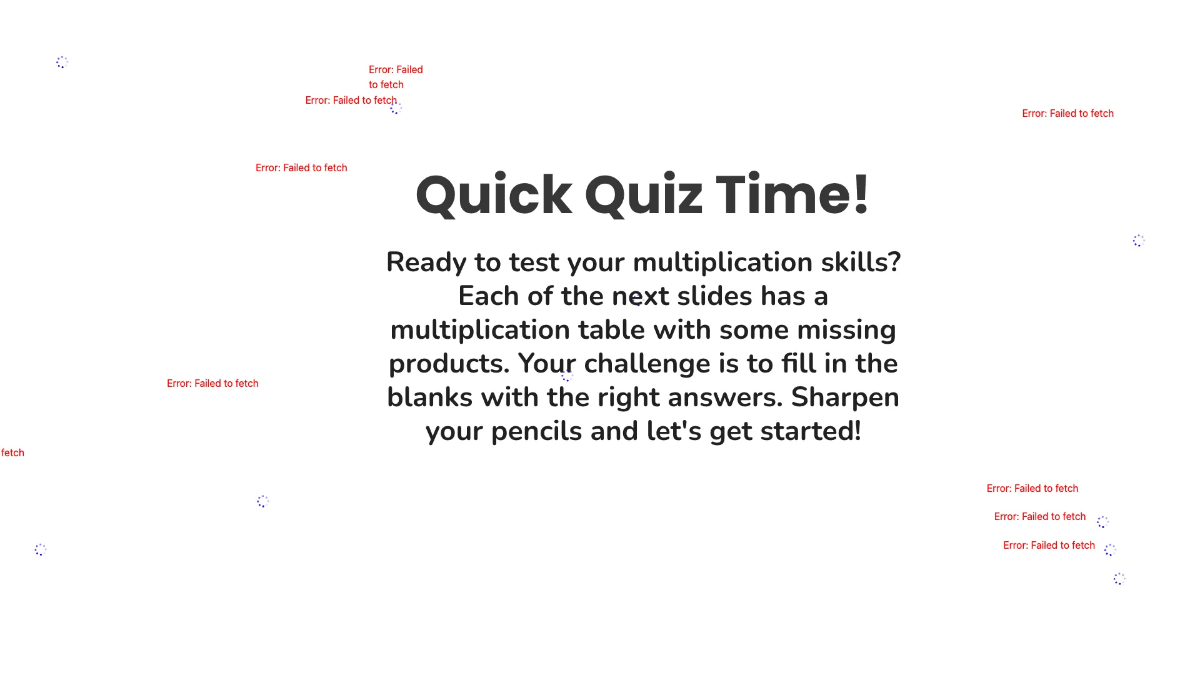 Free Multiplication Facts Up To 10 Template to Edit Online