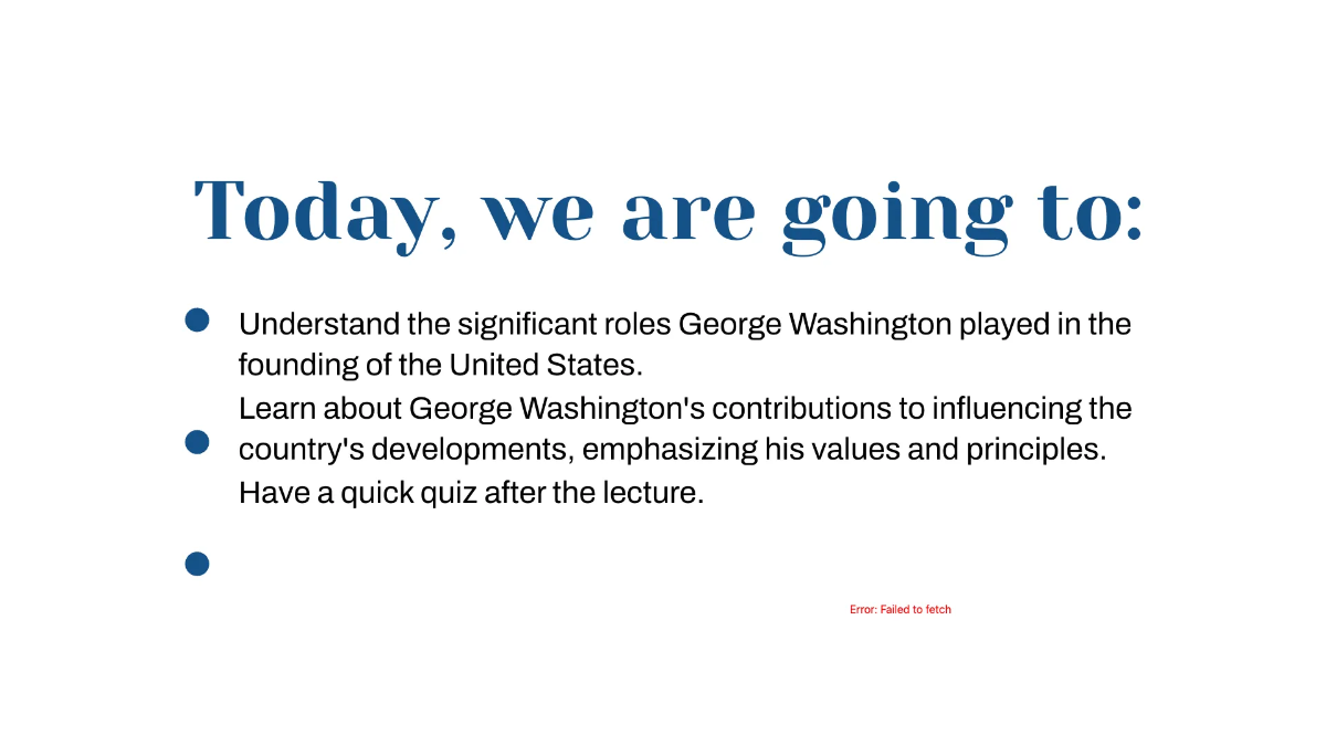 Free Major Figure: George Washington Template to Edit Online