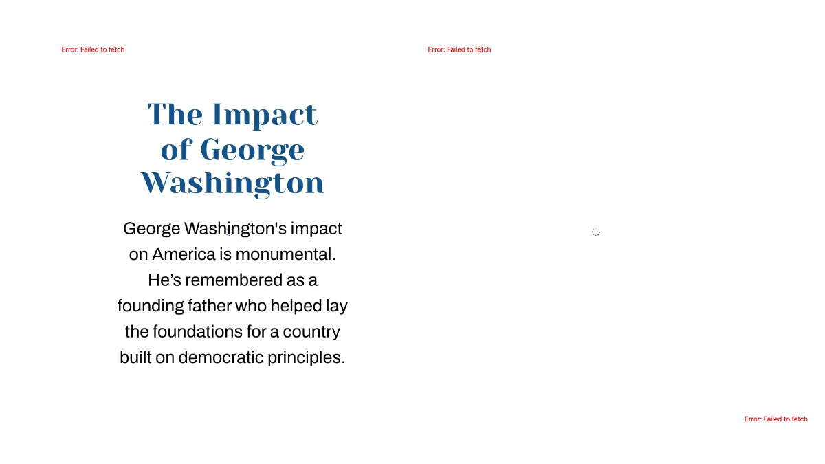 Free Major Figure: George Washington Template to Edit Online