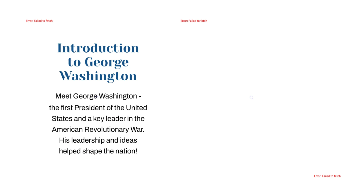 Free Major Figure: George Washington Template to Edit Online