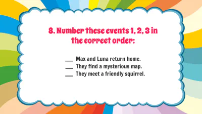 Free Understanding the Order of Events in A Story to Edit Online