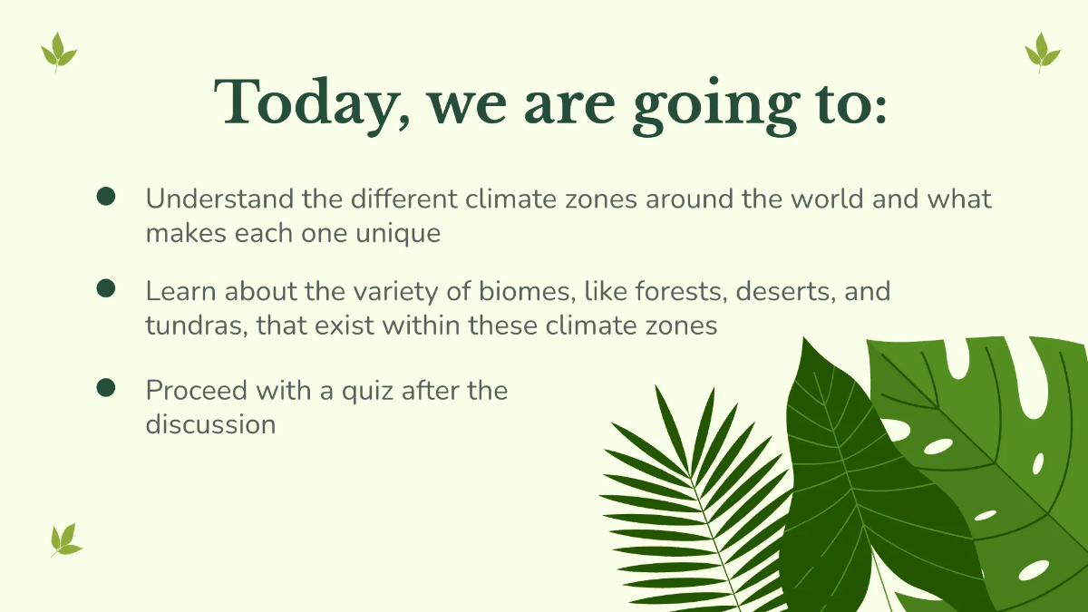 Free Climate Zones and Biomes Template to Edit Online