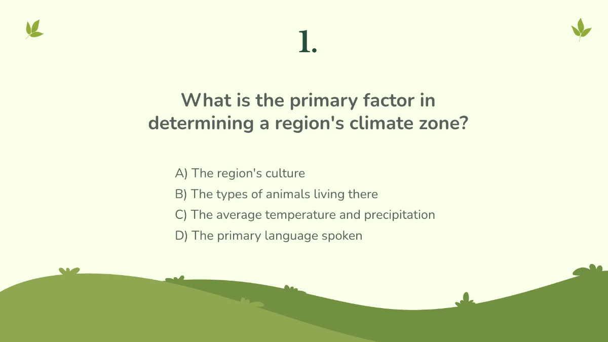Free Climate Zones and Biomes Template to Edit Online