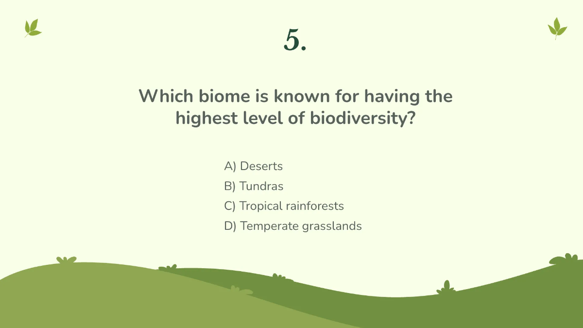 Free Climate Zones and Biomes Template to Edit Online