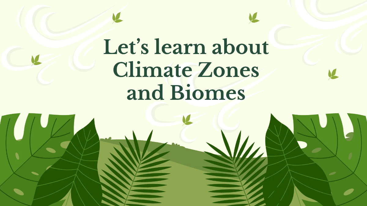 Free Climate Zones and Biomes Template to Edit Online