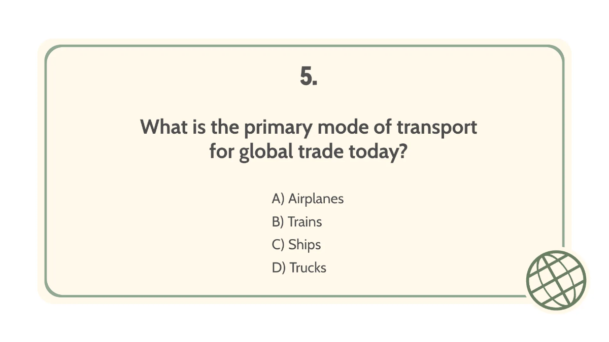 Free Global Trade Routes Template to Edit Online