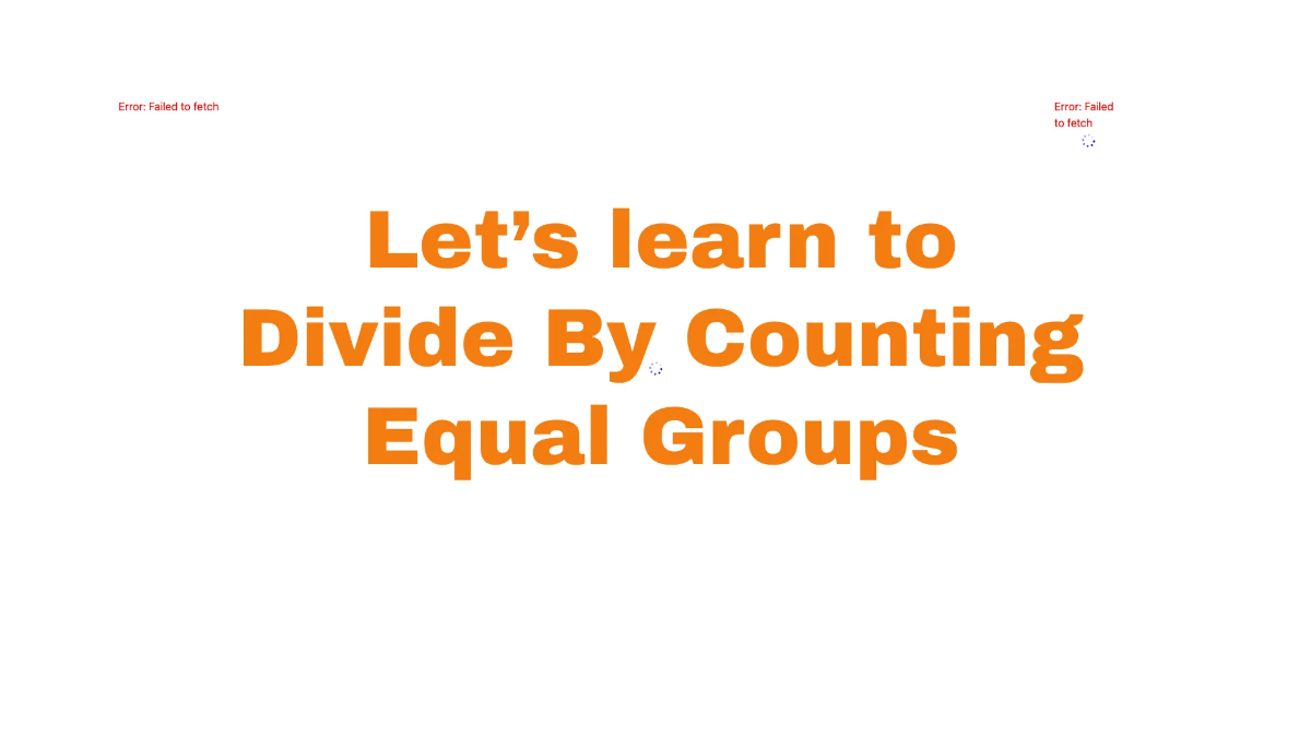 Free Divide By Counting Equal Groups Template to Edit Online
