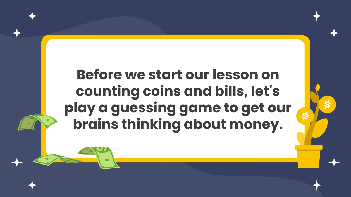 Free Counting Coins and Bills Up To 5$ Bill Template to Edit Online