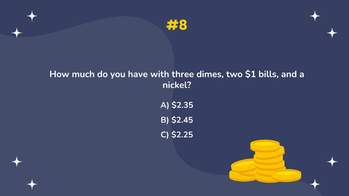 Free Counting Coins and Bills Up To 5$ Bill Template to Edit Online