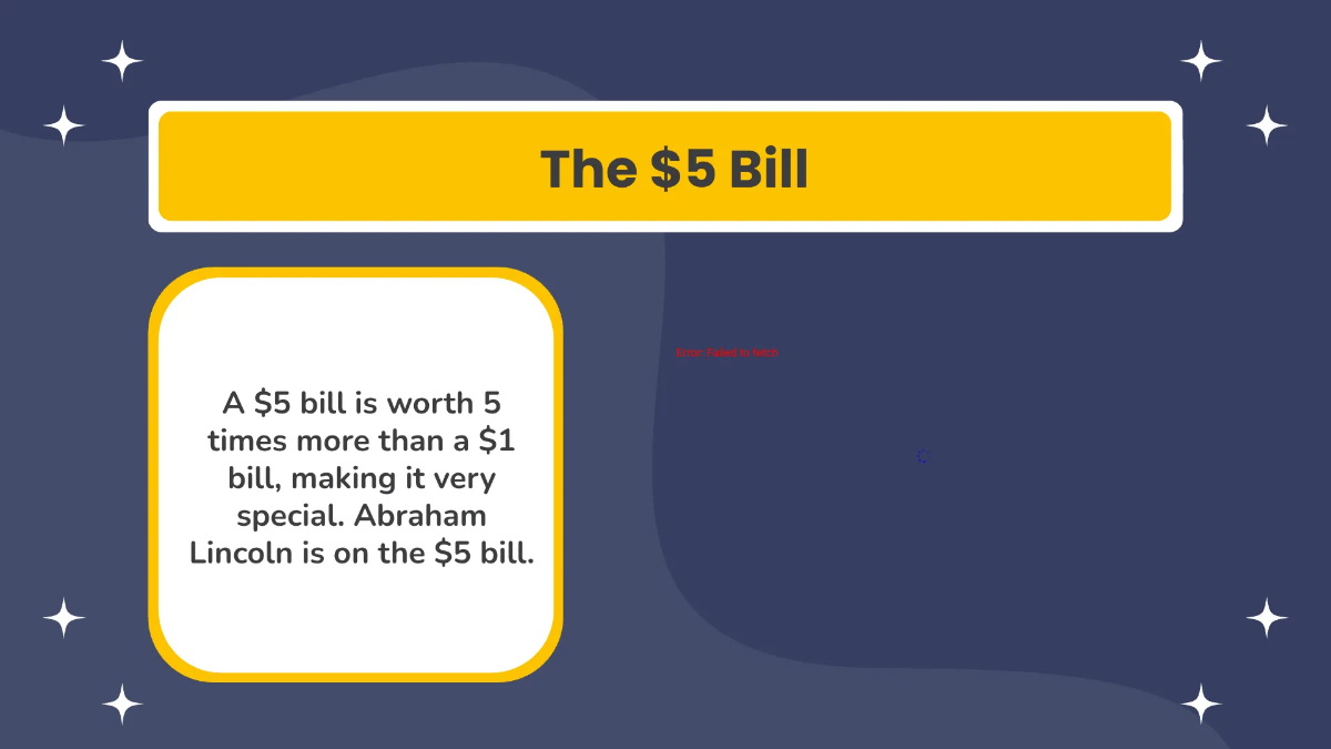 Free Counting Coins and Bills Up To 5$ Bill Template to Edit Online