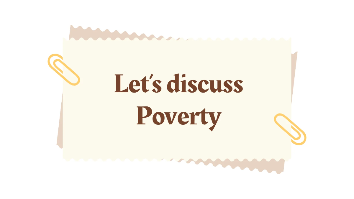 Free Poverty Template to Edit Online
