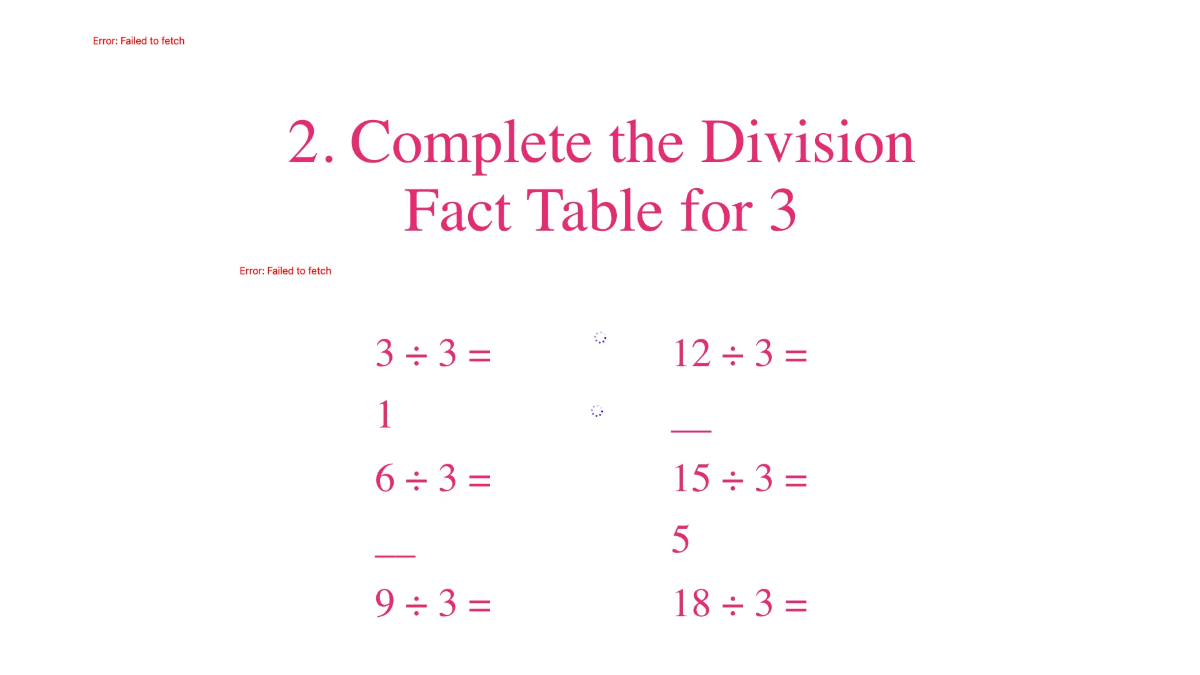 Free Division Facts Up To 10 Template to Edit Online