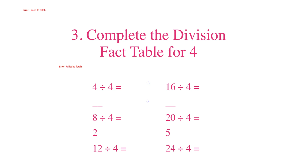 Free Division Facts Up To 10 Template to Edit Online