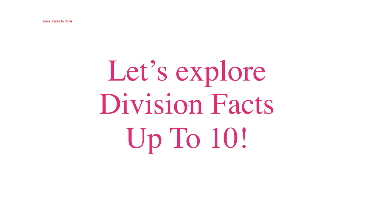 Free Division Facts Up To 10 Template to Edit Online