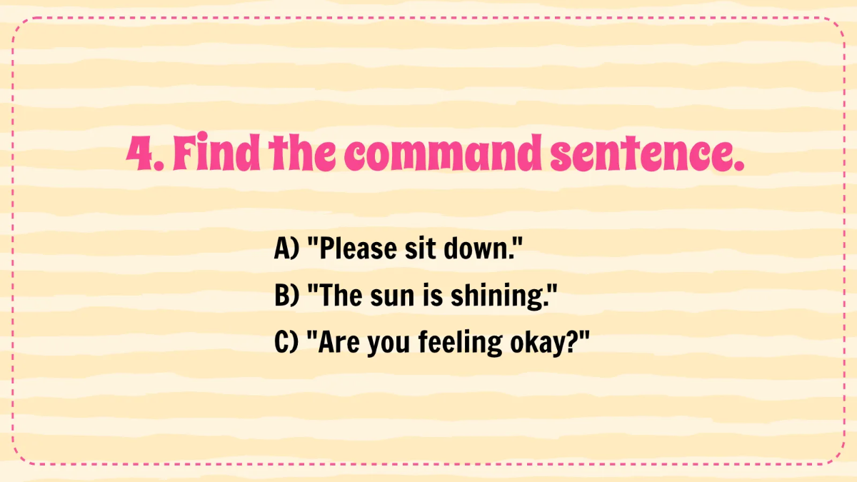 Free Different Types of Sentences Template to Edit Online