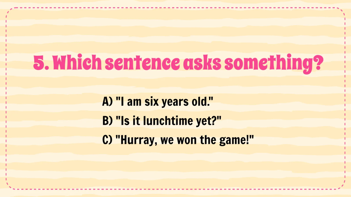 Free Different Types of Sentences Template to Edit Online