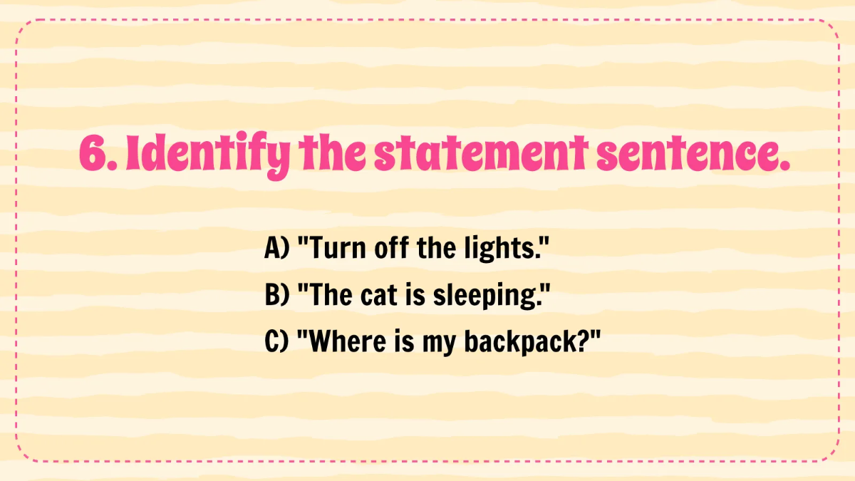 Free Different Types of Sentences Template to Edit Online