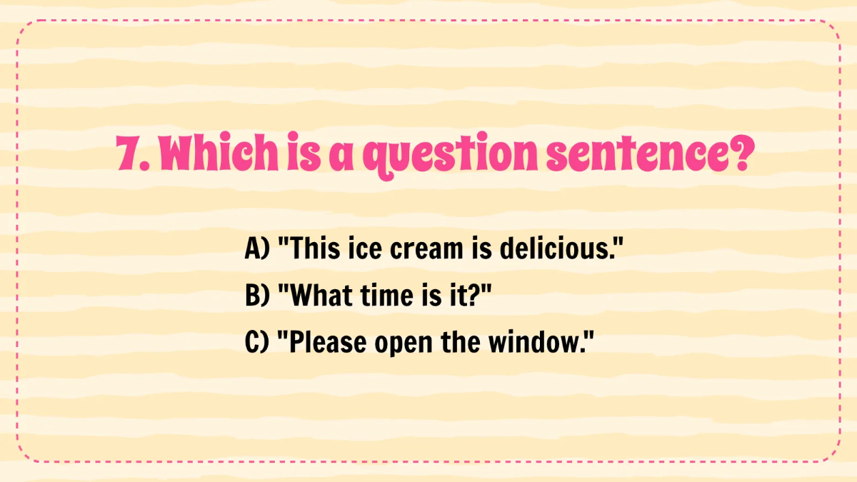 Free Different Types of Sentences Template to Edit Online