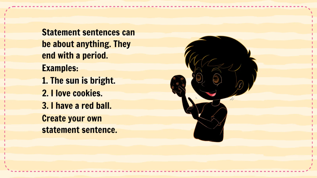 Free Different Types of Sentences Template to Edit Online