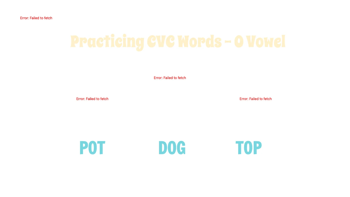 Free Consonant-Vowel-Consonant (CVC) Words Template to Edit Online