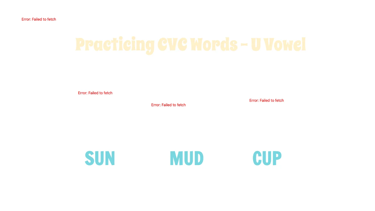 Free Consonant-Vowel-Consonant (CVC) Words Template to Edit Online