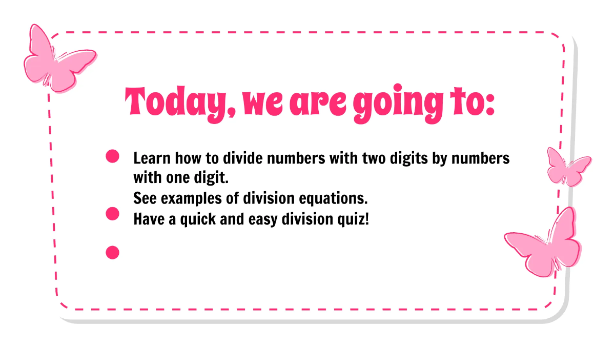 Free Dividing 2-Digit Numbers By 1-Digit Numbers Template to Edit Online