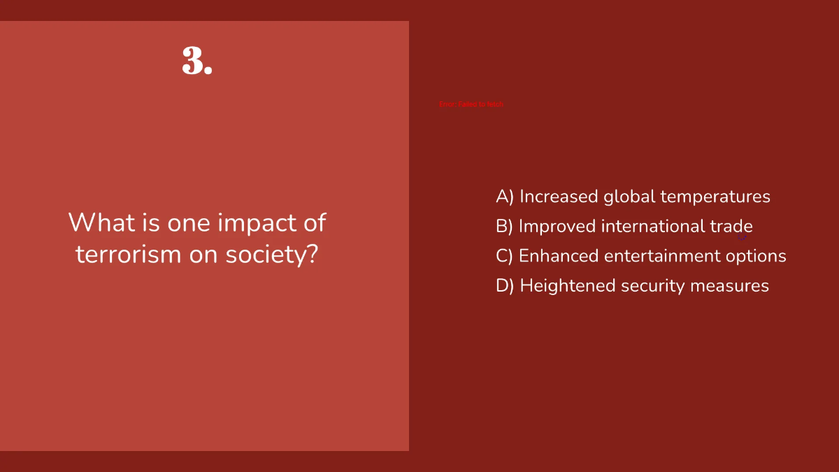 Free Terrorism and National Security Template to Edit Online