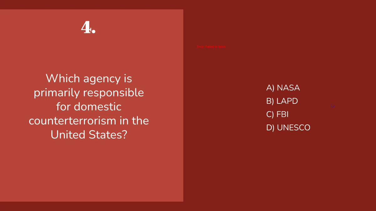 Free Terrorism and National Security Template to Edit Online