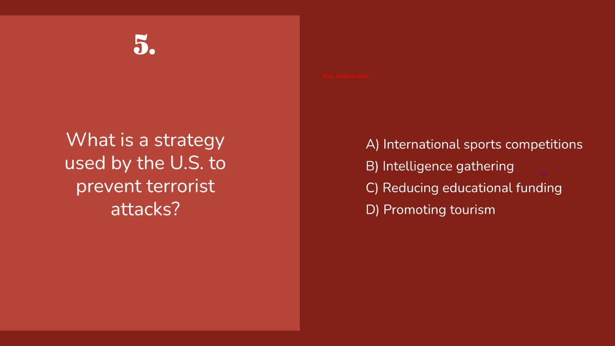 Free Terrorism and National Security Template to Edit Online