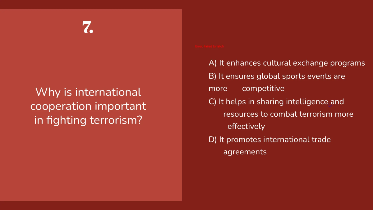 Free Terrorism and National Security Template to Edit Online