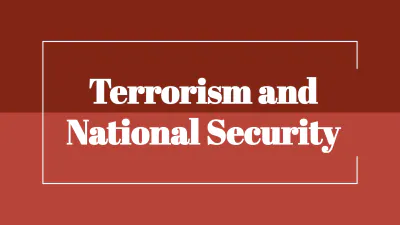 Free Terrorism and National Security to Edit Online