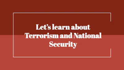 Free Terrorism and National Security to Edit Online