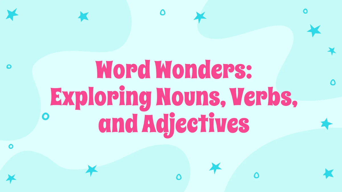 Free Nouns, Verbs, and Adjectives Template to Edit Online